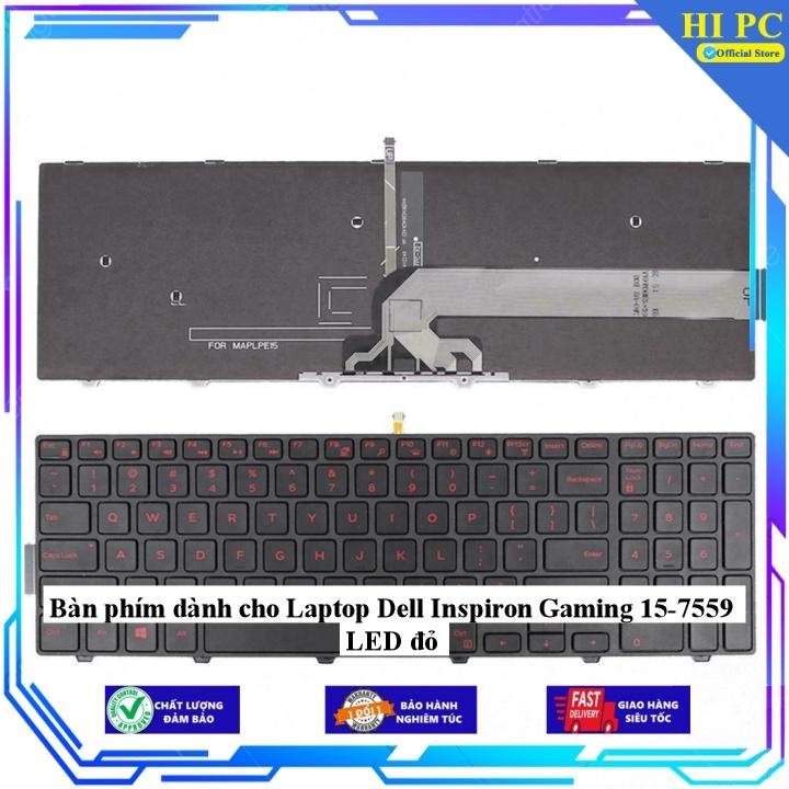 Bàn phím dành cho Laptop Dell Inspiron Gaming 15-7559 LED đỏ - Hàng Nhập Khẩu