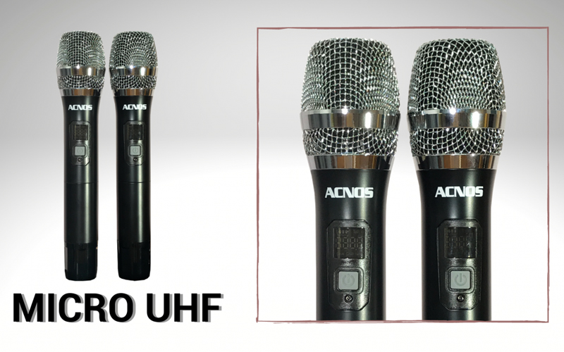 Loa kéo xách tay ACNOS KBEATBOX CS200PU - Bass 2 tấc, công suất 300W - Dàn karaoke di động tiện lợi - Hát karaoke không cần mạng - Kết nối bluetooth 5.0, USB - Thiết kế sang trọng, tiện lợi - Kèm 2 micro không dây UHF cao cấp - Hàng chính hãng