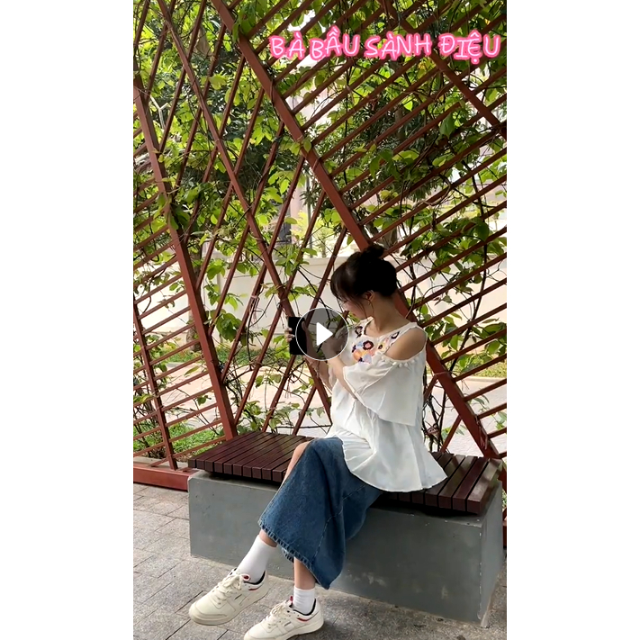 Sét bộ bầu áo bầu mùa hè chất liệu cực mát hàng qc 0403-016