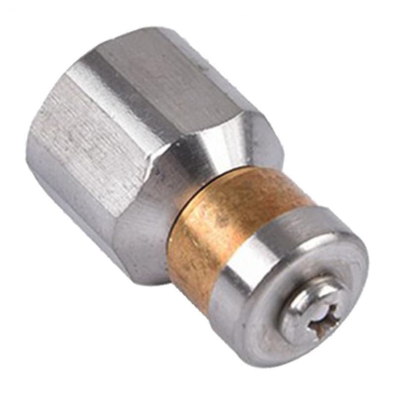 Áp Cống Vệ Sinh Đường Ống Thoát Nước Jetter Vòi Phun 3/8 Sợi Thép Không Gỉ