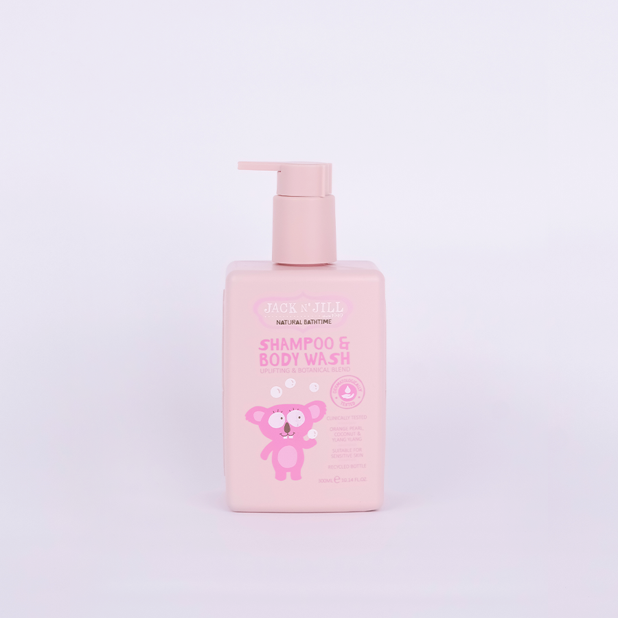 Sữa tắm gội tự nhiên cho bé Jack N' Jill - Màu hồng 300ml (Từ 6 tháng)