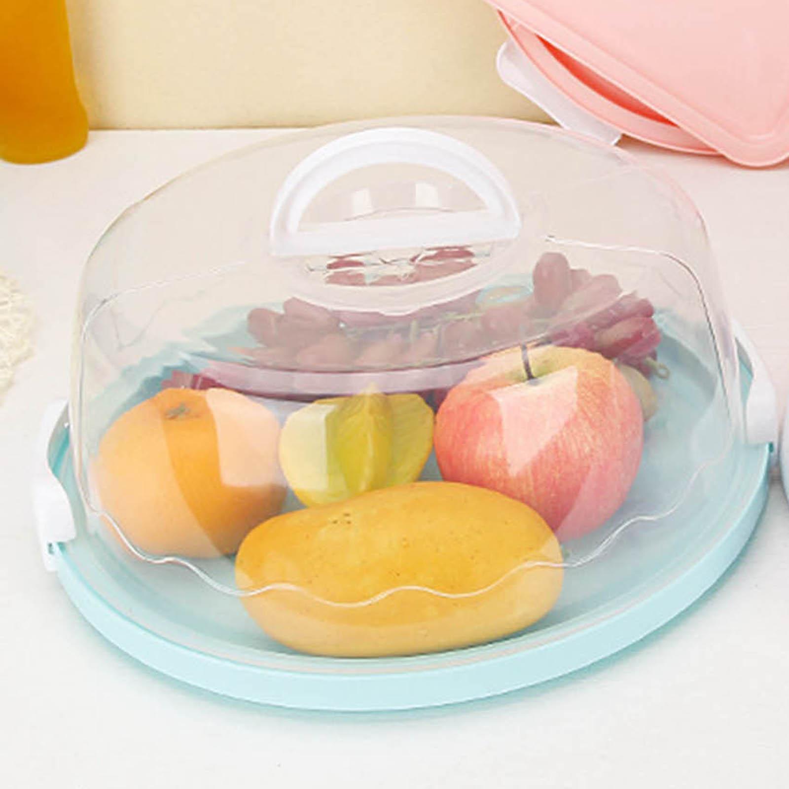 Cake Stand with Lid Cover Handle Round/Square Cake Keeper Clear Birthday 10inch