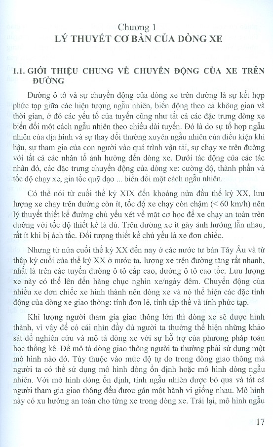 Lý Thuyết Dòng Xe Và Ứng Dụng