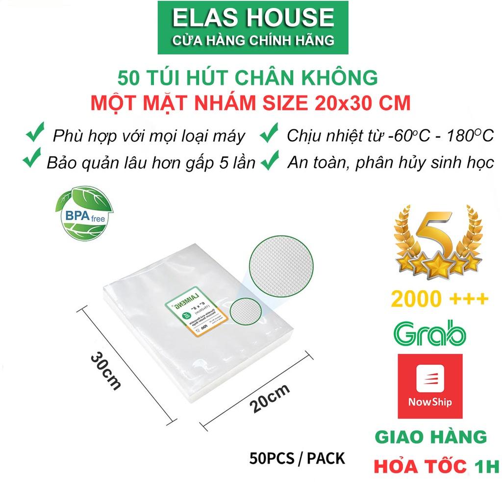 Túi hút chân không thực phẩm một mặt nhám một mặt trơn rộng 20cm dài 30cm
