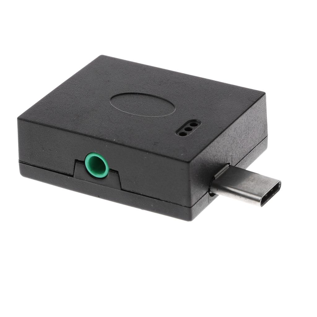 Type-C Male to USB 2.0 Female OTG Adapter with 3.5mm Female Digital Audio Output Speaker Port Converter Adapter.