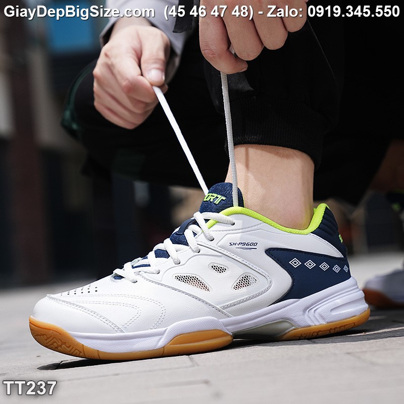 Giày chơi cầu lông tennis cỡ lớn 45 46 47 48 cho nam cao to chân ú bè. Big size badminton shoes for wide feet