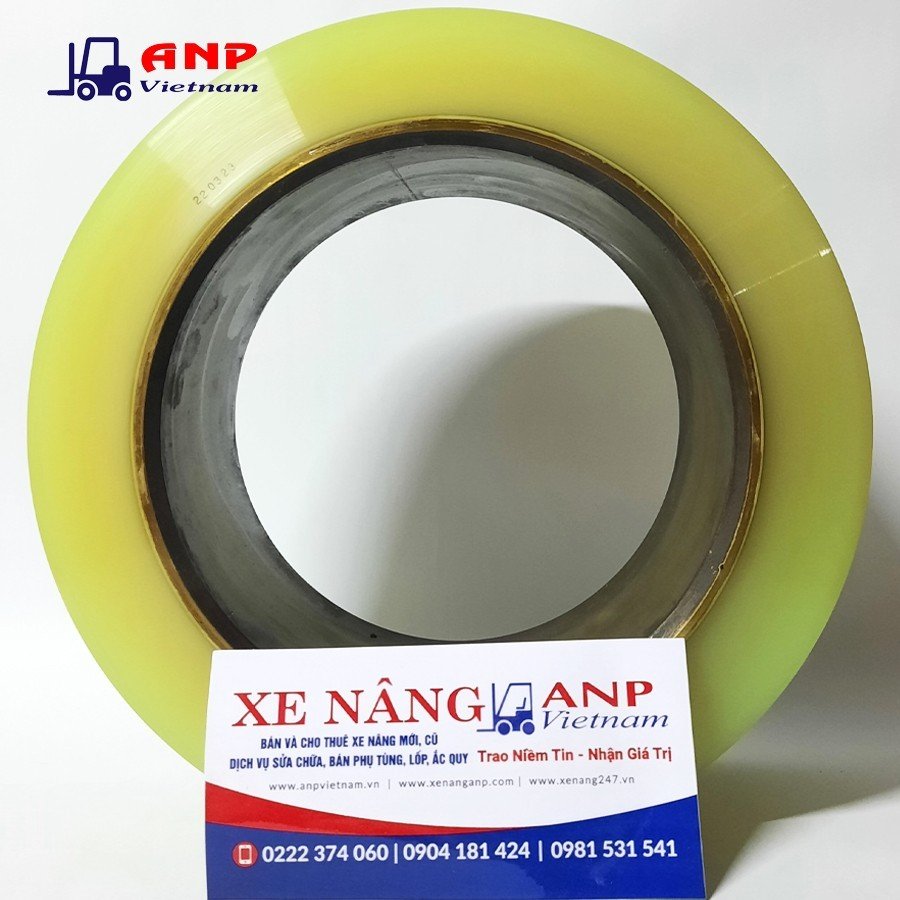 Bánh xe nâng điện PU 380x165x246 OMC – Nhật Bản