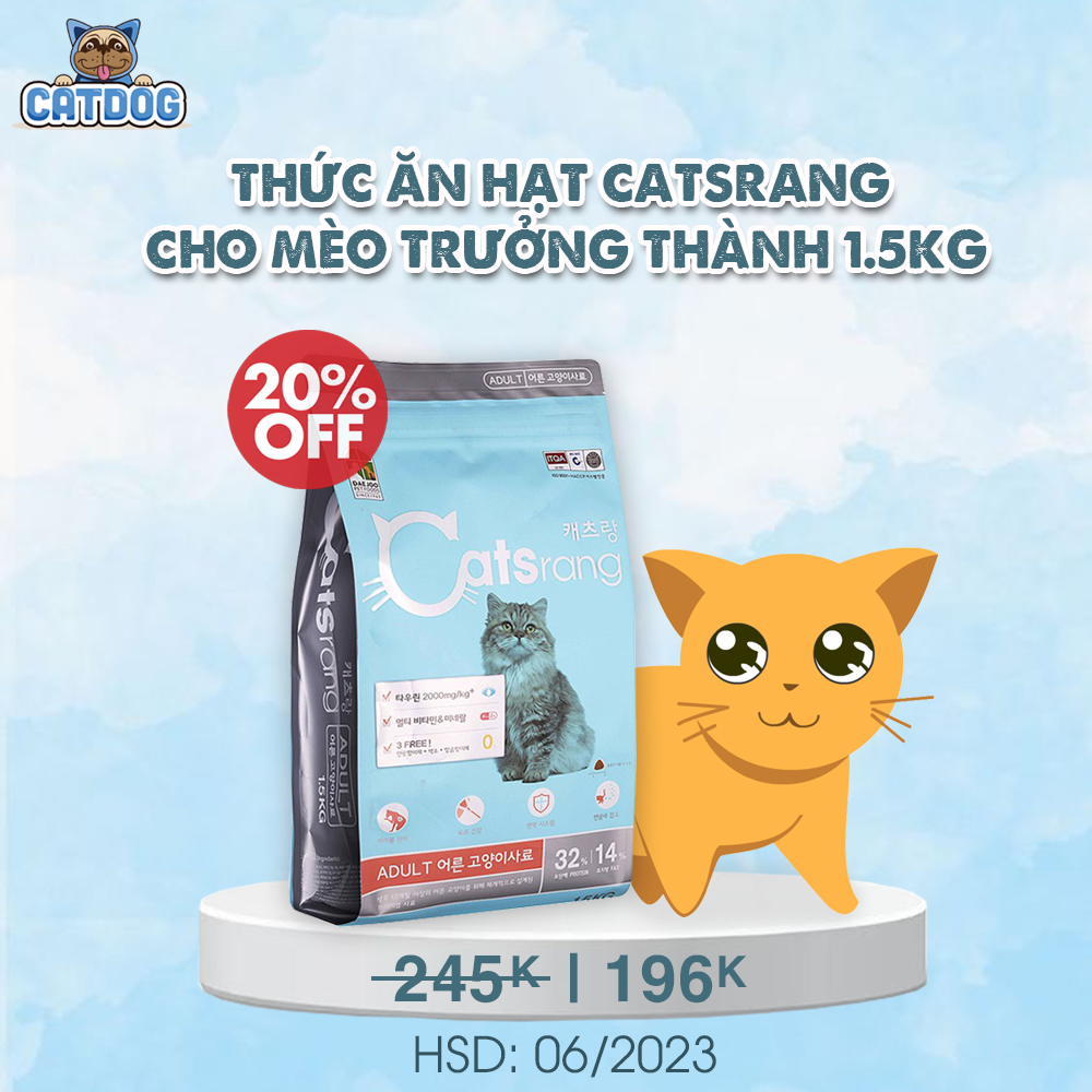 - Thức ăn hạt cho mèo trưởng thành CATSRANG ALDUT