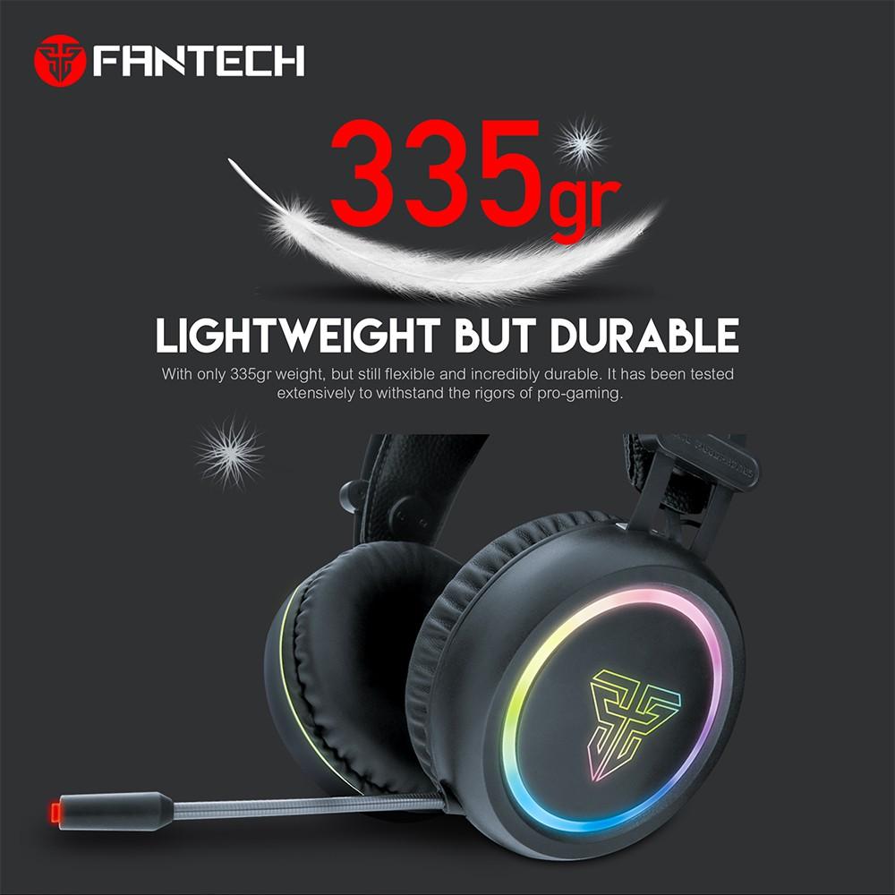 Tai Nghe Gaming Chụp Tai Có Dây Fantech HG15 CAPTAIN Chất Lượng Âm Thanh 7.1 LED RGB 16,8 Triệu Màu Mic Chống Ồn - HÀNG CHÍNH HÃNG