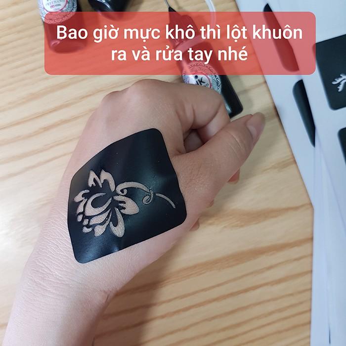 MỰC XĂM INKBOX NỬA THÁNG 10ML màu đen xanh than y xăm thật