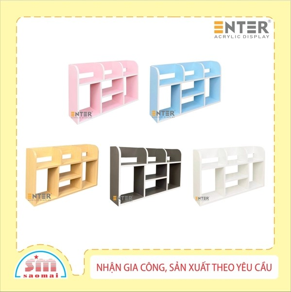 Kệ sách để bàn gỗ KG507 80x18x48cm