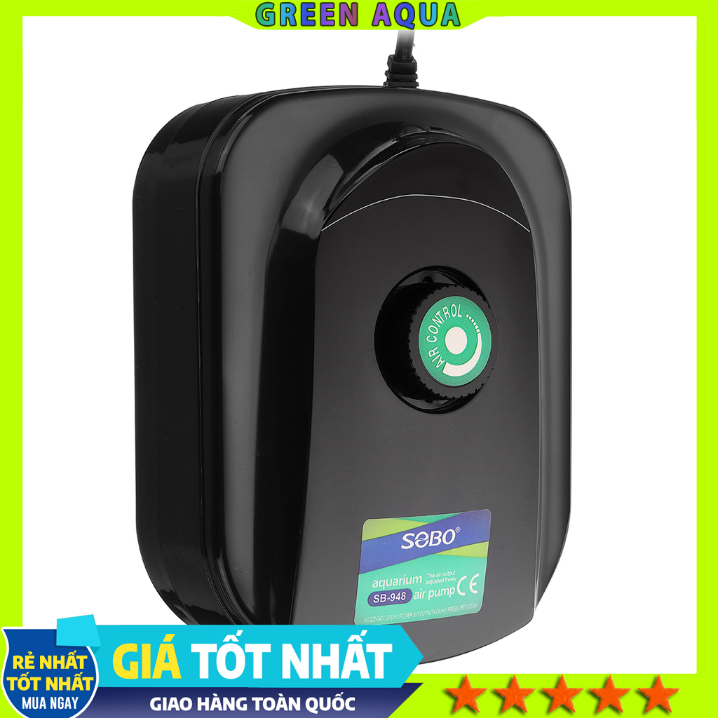 SOBO - Air Pump | Máy bơm sủi Oxy công suất lớn cho hồ cá thủy sinh, hồ cá biển, hồ cá Koi