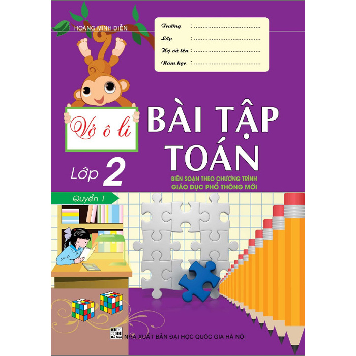 Vở Ô Li Bài Tập Toán Lớp 2/1