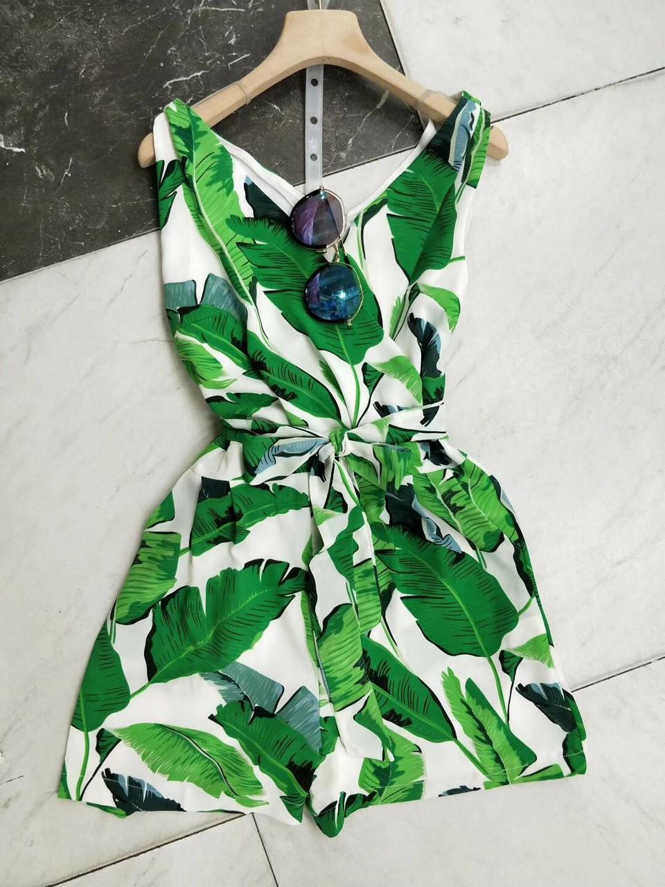Bộ bay đùi cổ tim size M màu xanh hoa trắng