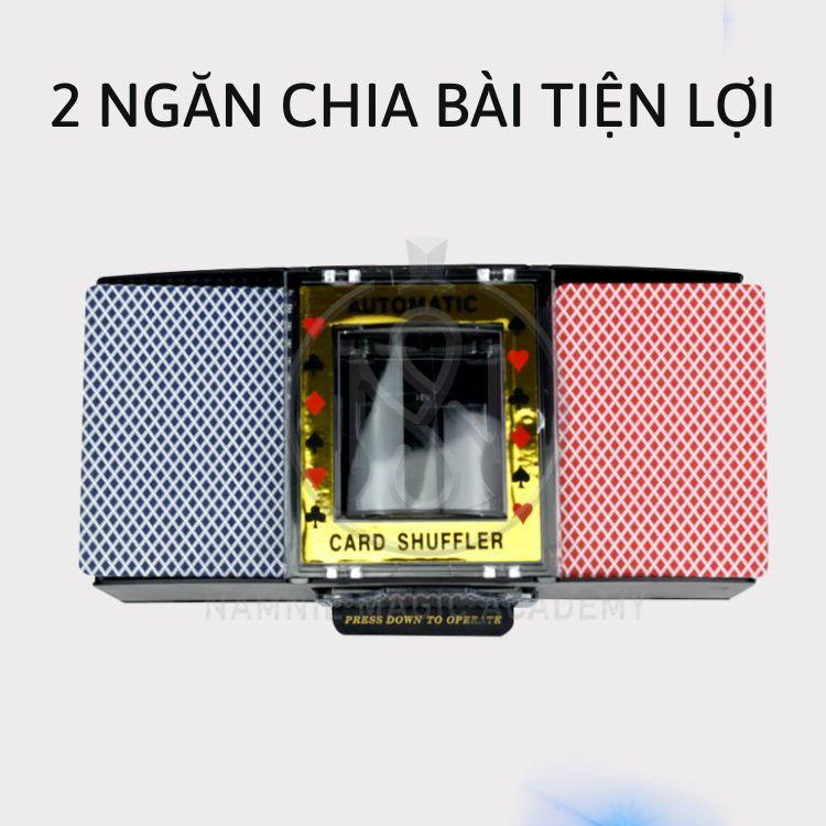 Máy Xào Và Chia Bài Tây Tự Động Chạy Bằng Pin Cực Tiện Lợi Automatic Shuffle Poker Card Đồ Chơi Tết Cực Hay