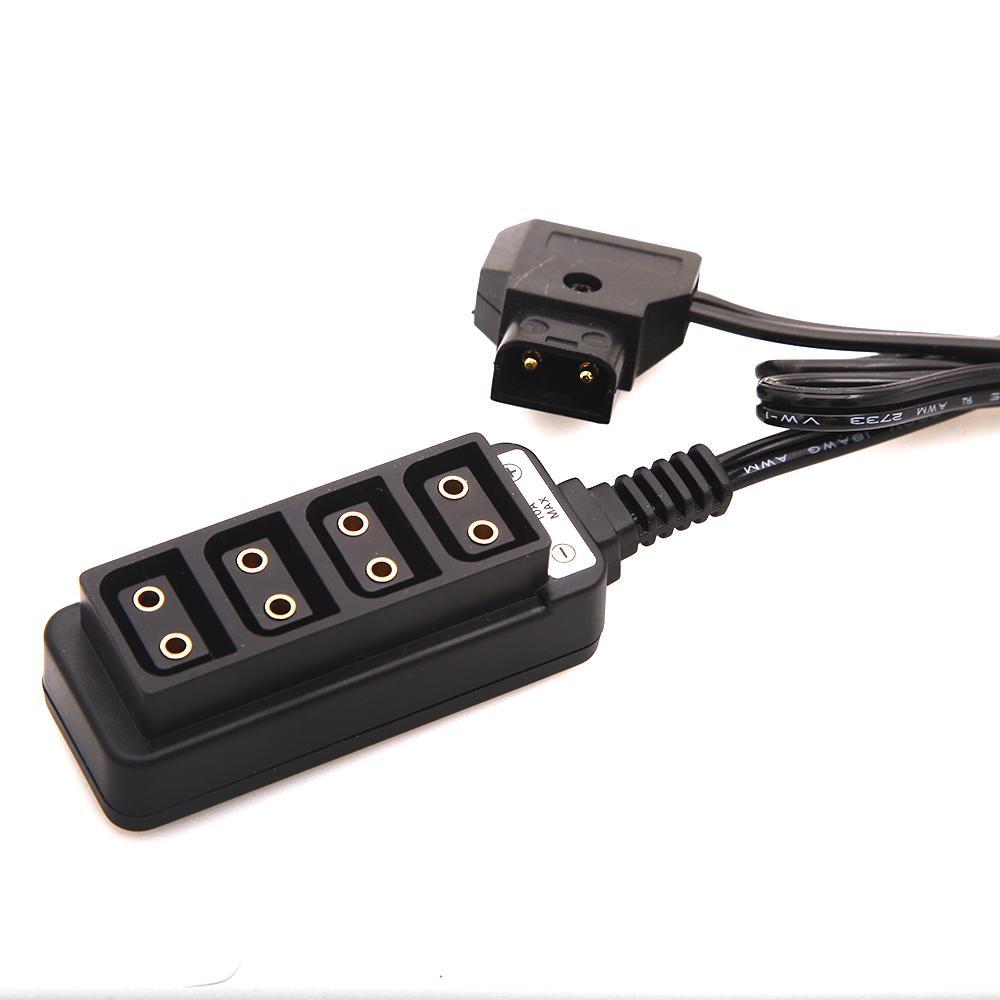 D-Tap Splitter Cable,D-Tap to 4-Port Splitter Cable w/ 4 Male D-Tap Plug