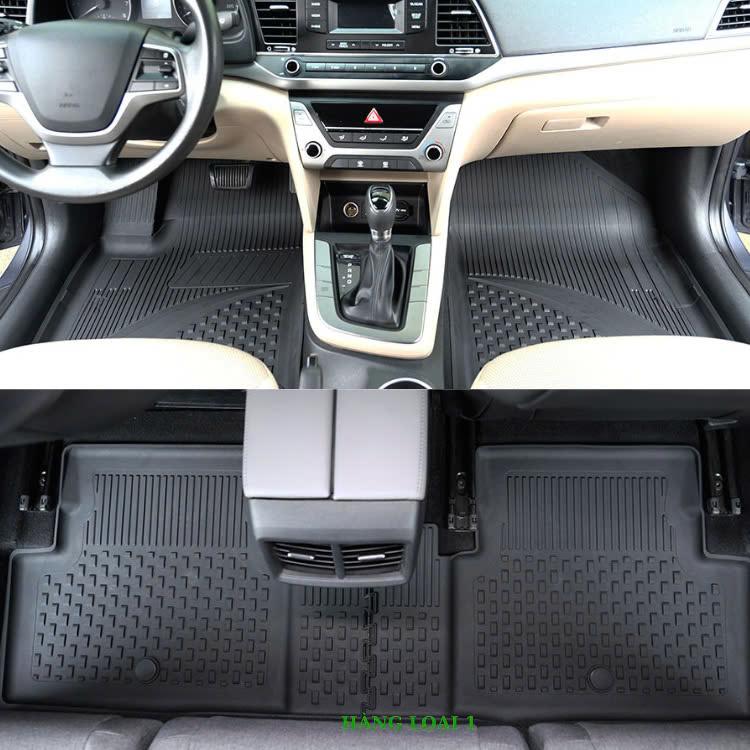 Thảm lót sàn ô tô nhựa TPE Silicon ford focus 3- 3,5 sedan/ HB 2010- nay Black Nhãn hiệu Macsim