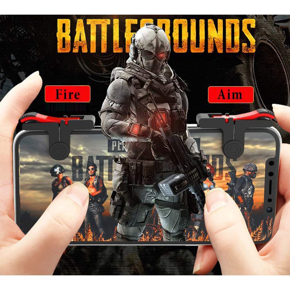 COMBO PUBG 3 trong 1 bộ tay cầm chơi game và bộ 2 nút controller chơi game pubg D9