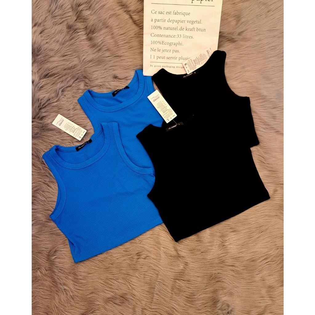 Aó thun 3 lỗ croptop PTL - Áo croptop xinh, phong cách thời trang mới