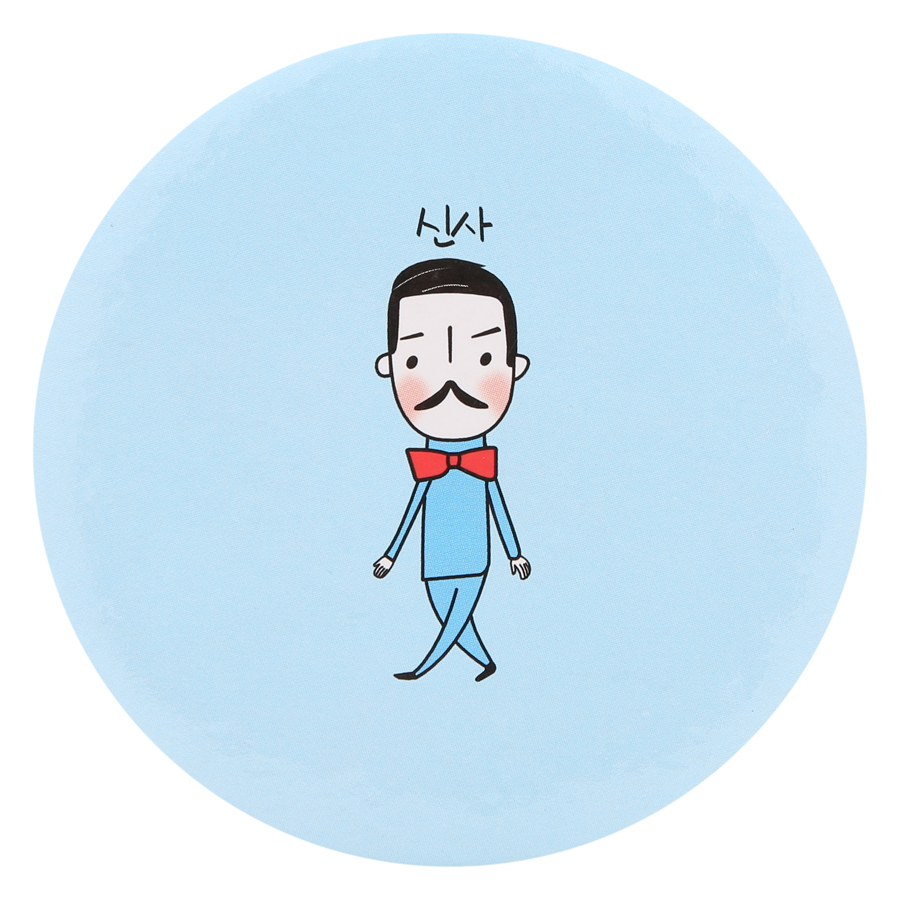 Gương Tròn Mini Cầm Tay Hoạt Hình  - Màu Ngẫu Nhiên
