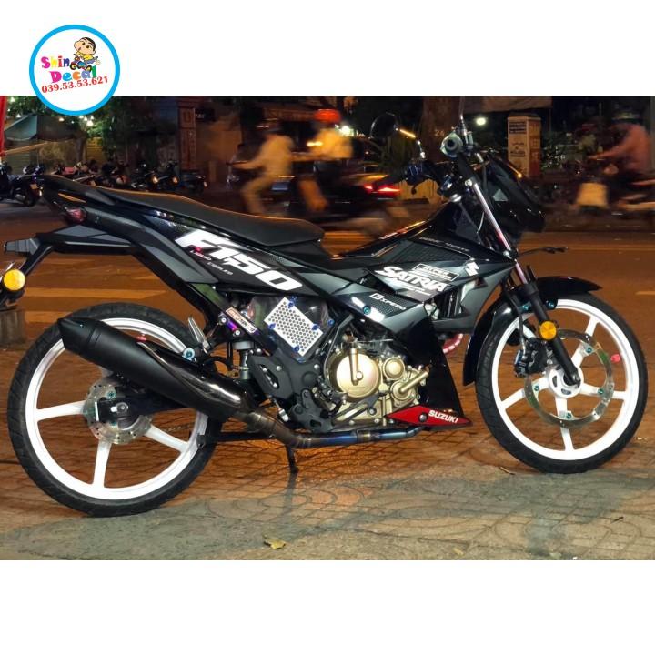 Tem rời satria fi xám đen