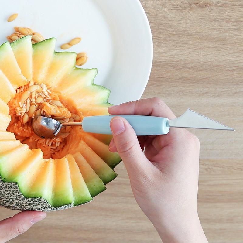 Dụng cụ cắt tỉa trái cây 2 đầu đa năng - Dao gọt tỉa hoa quả thông minh