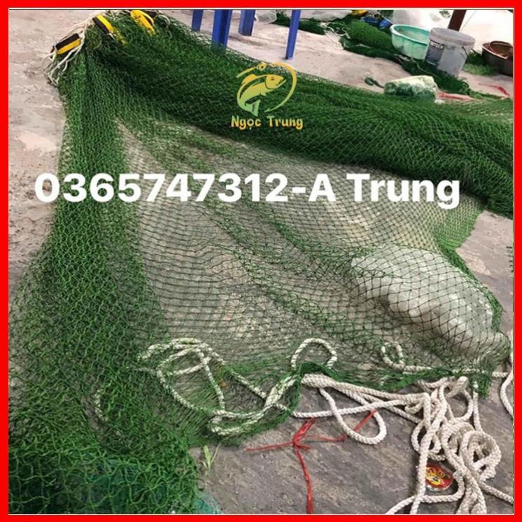 XẢ KHO LƯỚI KÉO CÁ THỊT_VÉT CÁ_QUÉT CÁ A TRUNG -cao 2m dài 10m túi 5m sợi dù 15 mắt lưới then 2