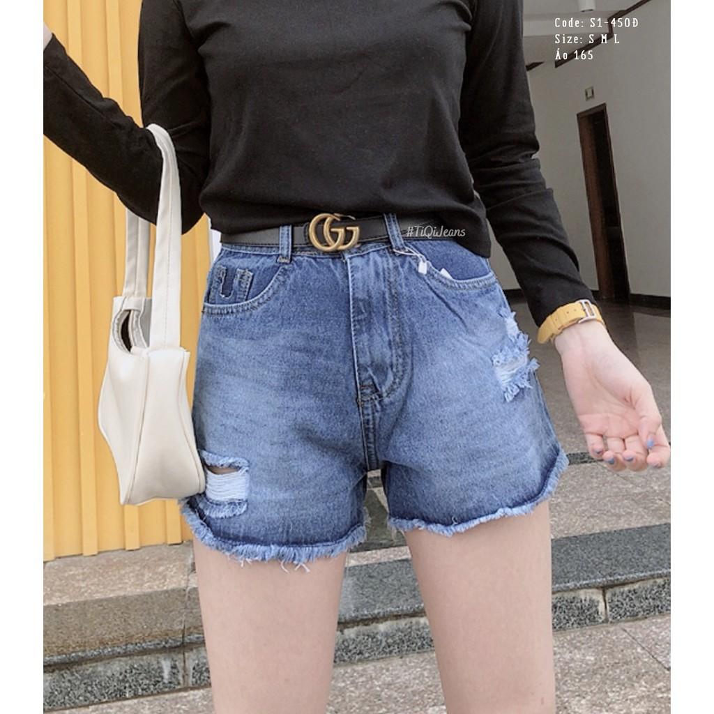 Quần short jean nữ cao cấp giá rẻ TiQi Jeans S1-450