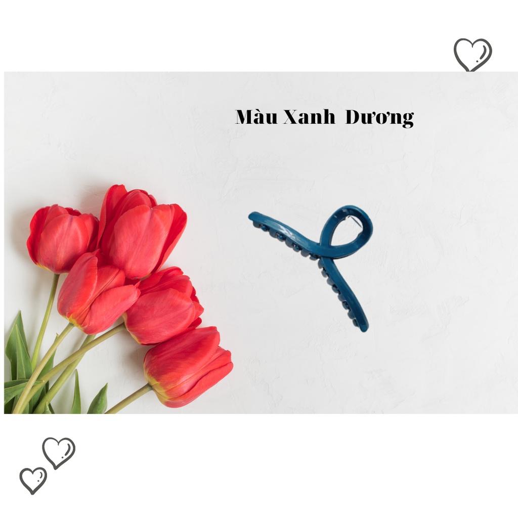 Kẹp tóc nhựa cỡ lớn phong cách Hàn Quốc-Cặp tóc thời trang nhiều màu
