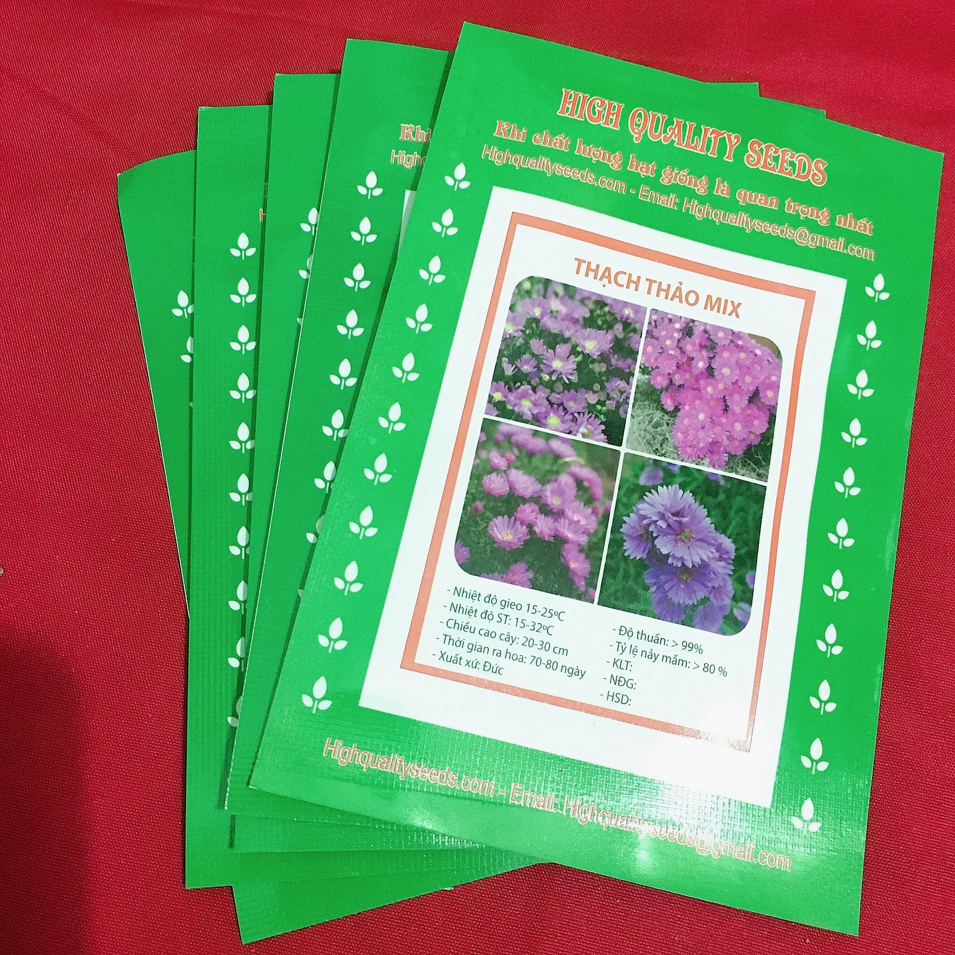 05 Gói Hạt Giống Hoa Thạch Thảo Mix - Nảy Mầm Cực Chuẩn