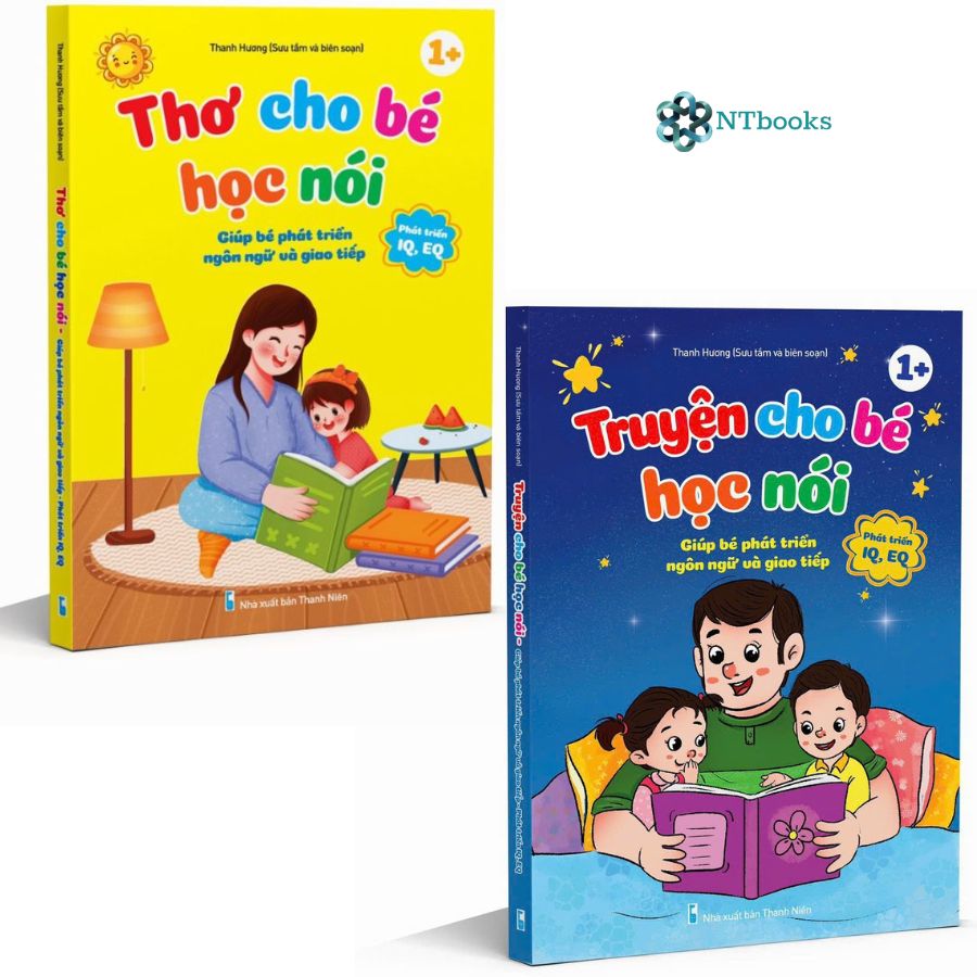 Sách Thơ Cho Bé Học Nói + Truyện Cho Bé Học Nói - Bìa Cứng