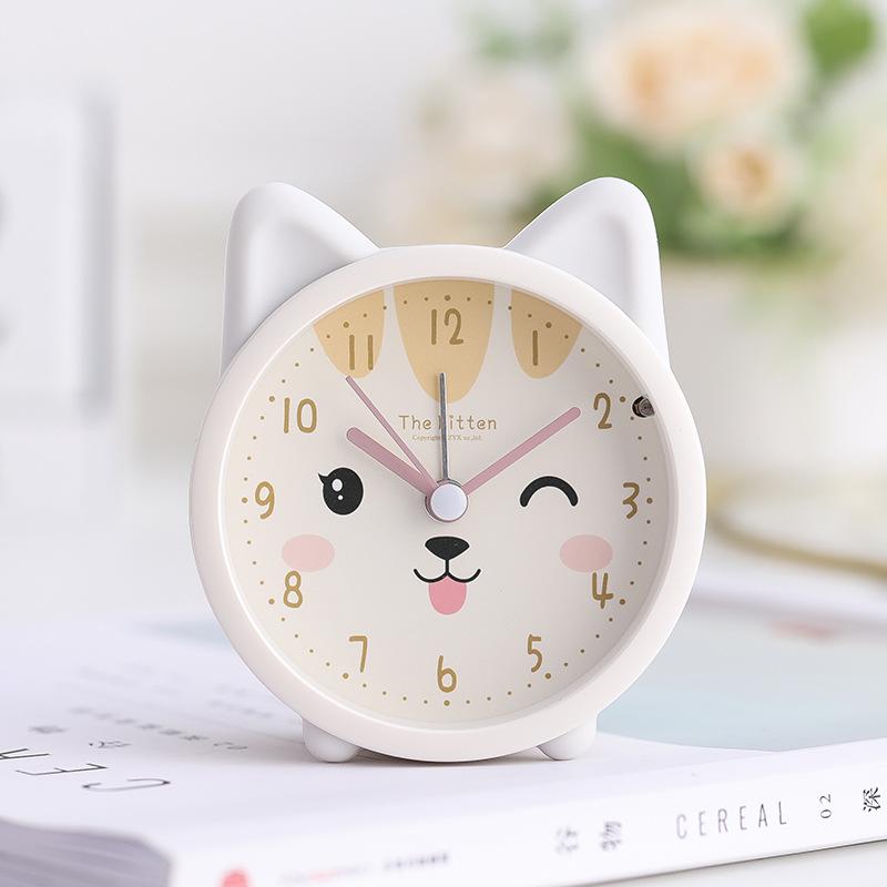 Phong cách mới nhất Đồng hồ báo thức silicon Fuleshi đồng hồ đầu giường phòng ngủ học sinh cho trẻ em sáng tạo đơn giản và dễ thương với đồng hồ tắt tiếng đèn ngủ