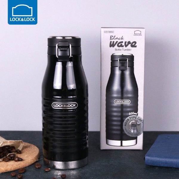 Bình Giữ Nhiệt Lock&Lock Wave Bottle LHC4150BLK - Đen