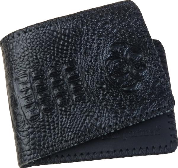 Ví nam Handmade cao cấp DA BÒ vân cá sấu nguyên con TRSP027