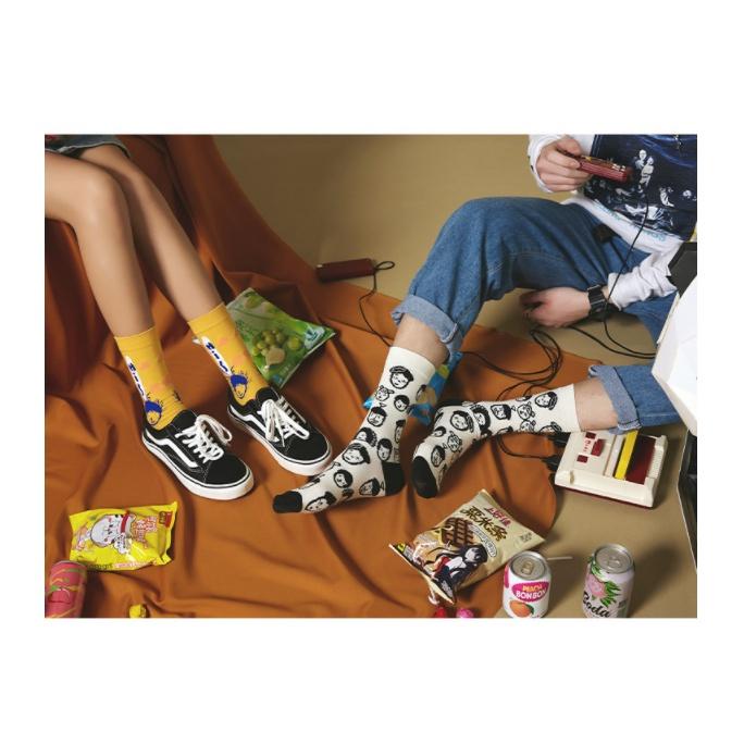 Vớ tất hàn quốc phong cách hoạt hình cá tính sáng tạo xu hướng unisex nam và nữ VT11