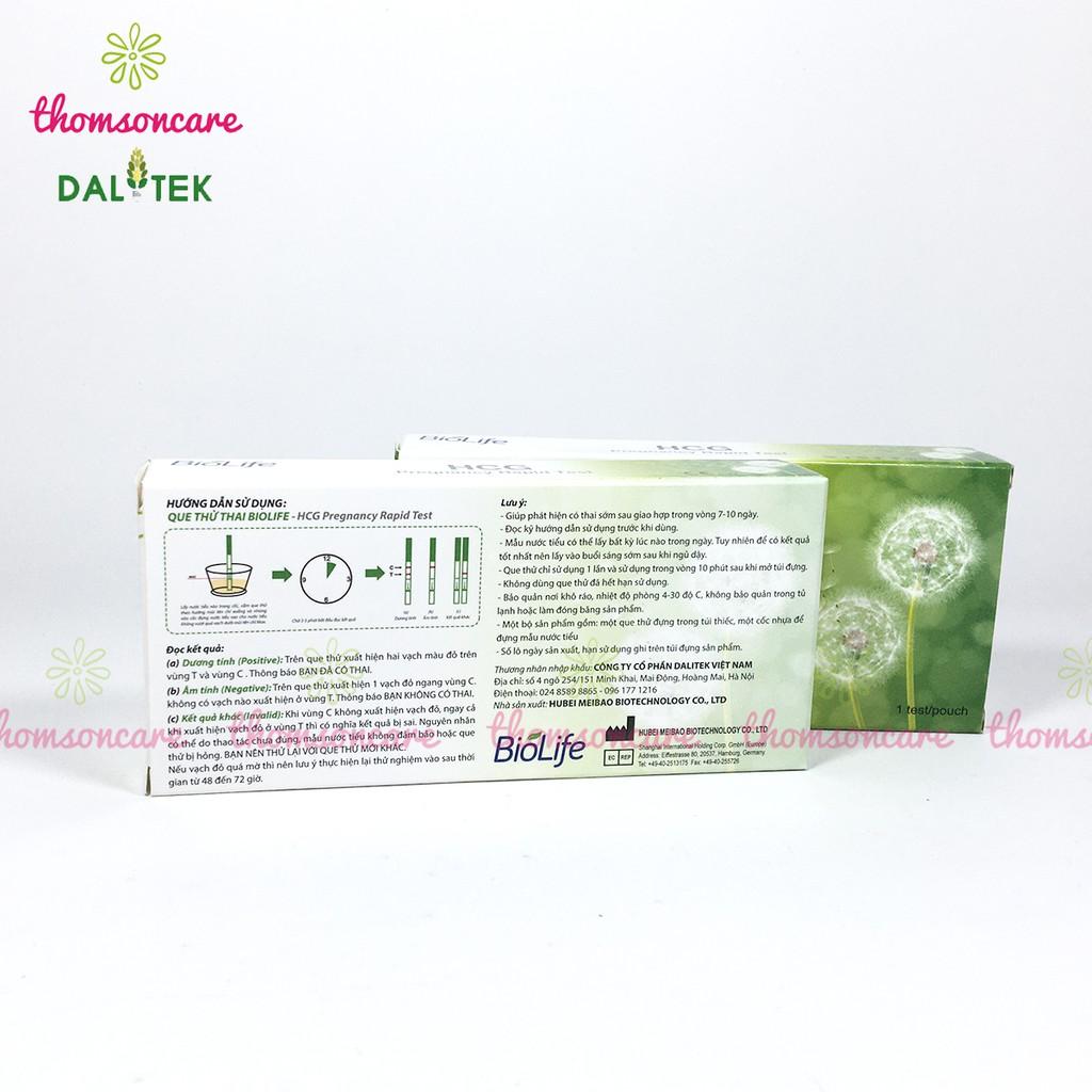 Que thử thai thế hệ mới HCG Biolife - Giao hàng kín đáo, che tên