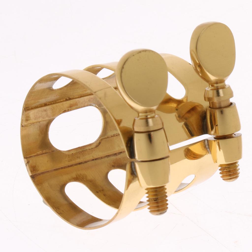 Alto Saxophone Mouthpiece Clamp Mouthpiece Ligature Fastener Saxophone Gold