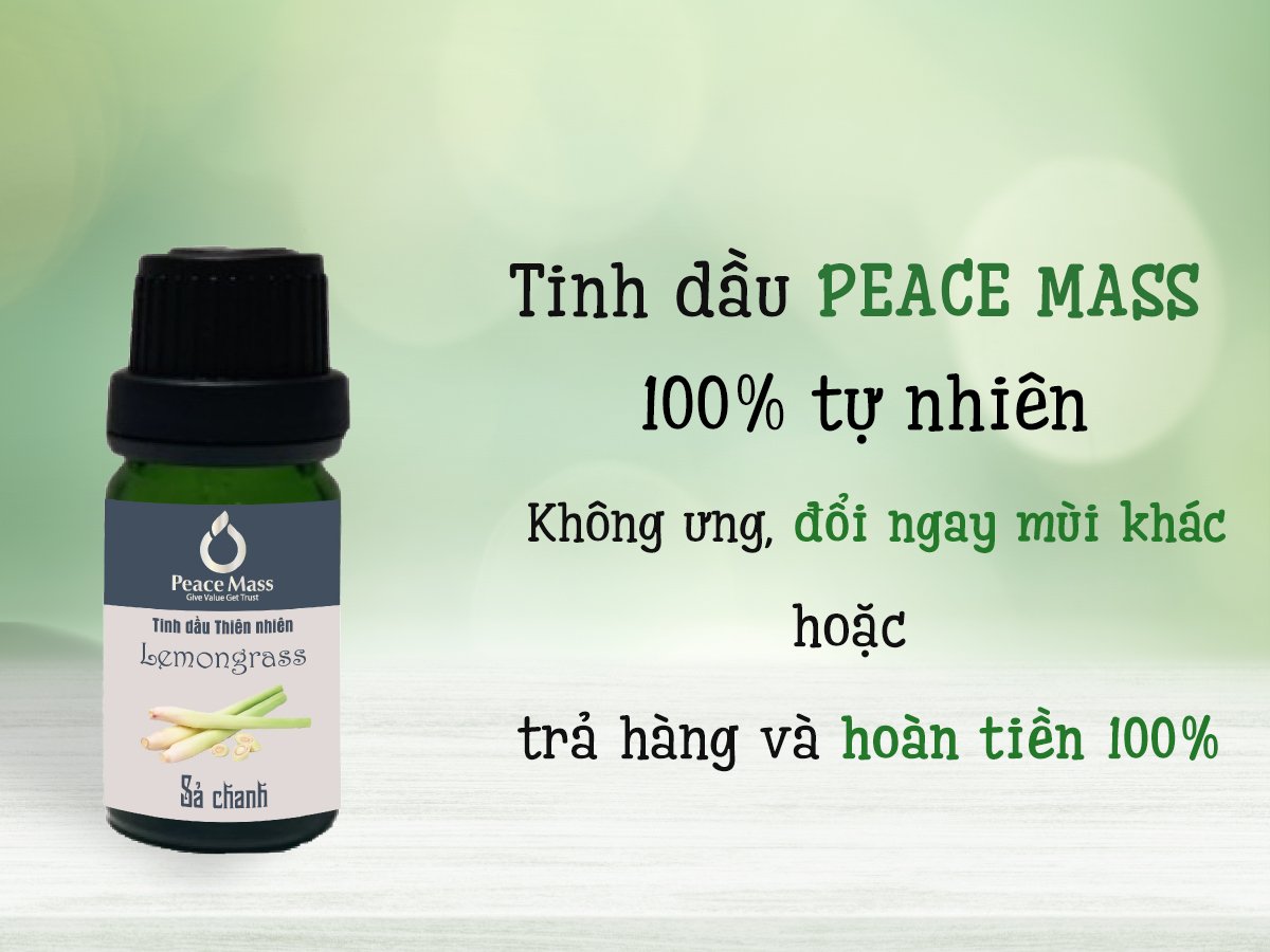 Tinh dầu Chanh Sả Peace Mass dùng cho máy xông 10ml