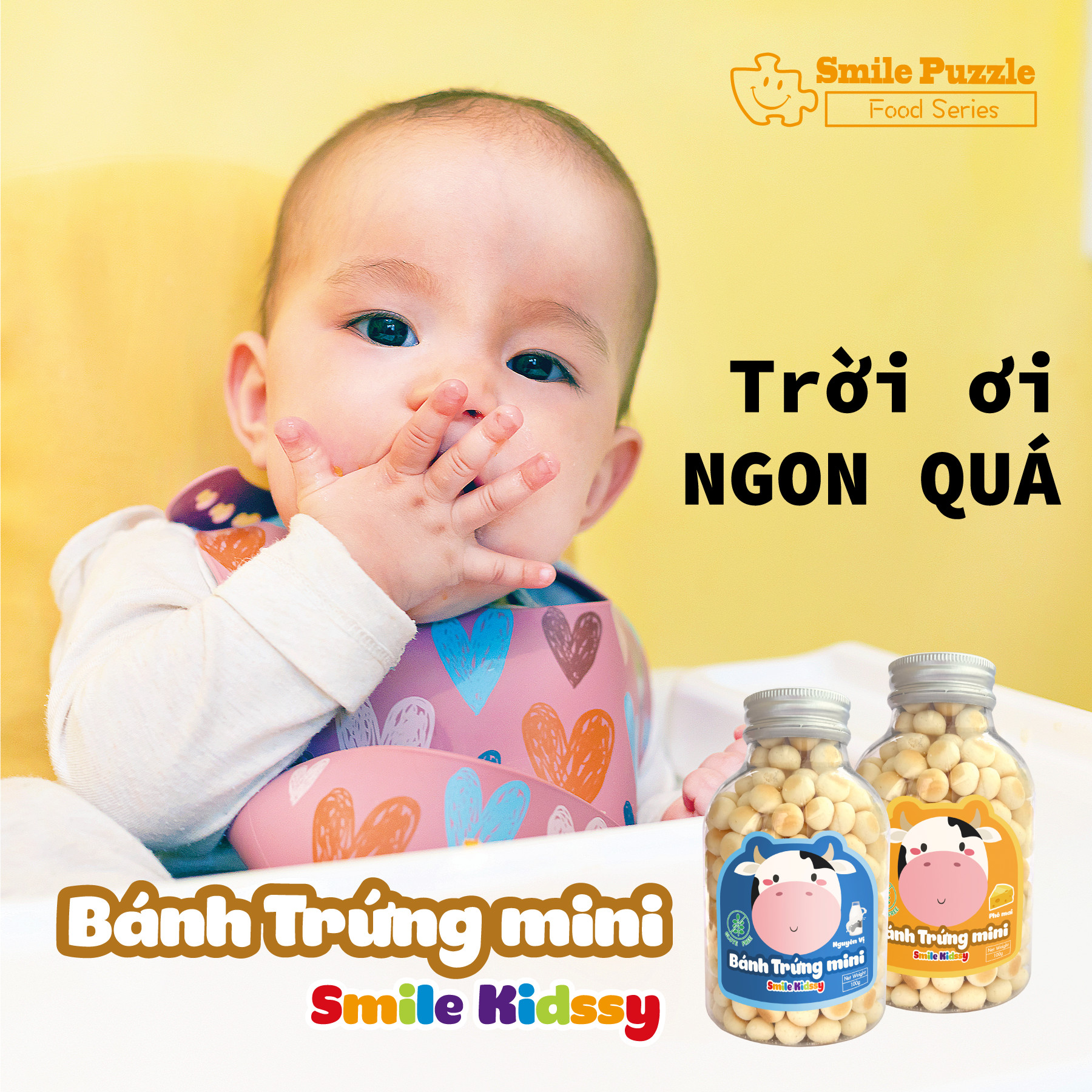 Bánh trứng dành cho bé Mini Smile Kidssy