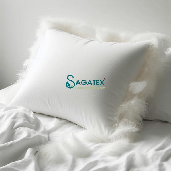 Gối Lông Vũ Tự Nhiên SAGATEX Thư Giãn Tối Ưu Nâng Đỡ Tuyệt Vời Hạn Chế Đau Mỏi Vai Gáy
