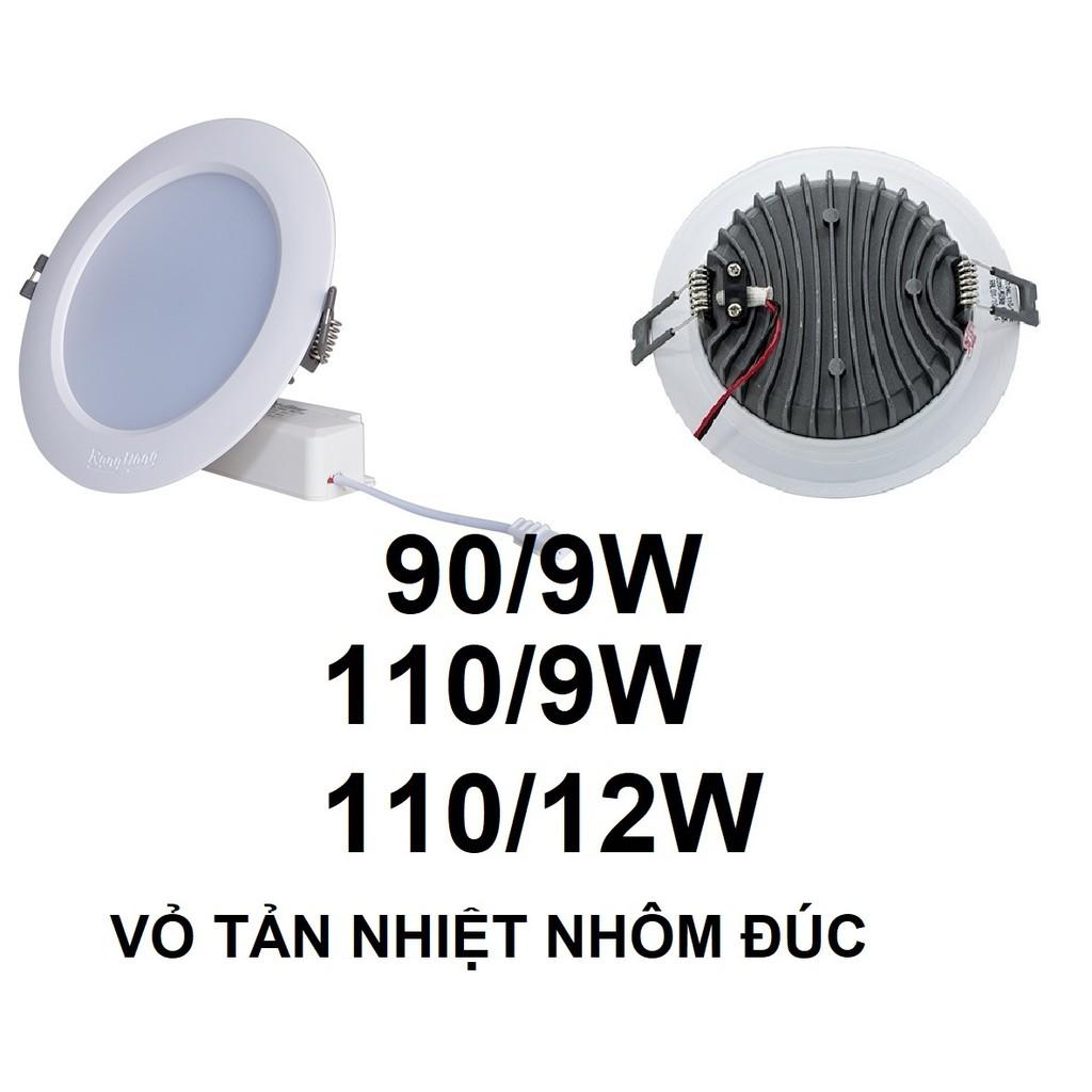 CHÍNH HÃNG Đèn LED âm trần Rạng Đông 3W, 5W, 7W, 9W, 12W 1 Màu, Đôi 3 Màu