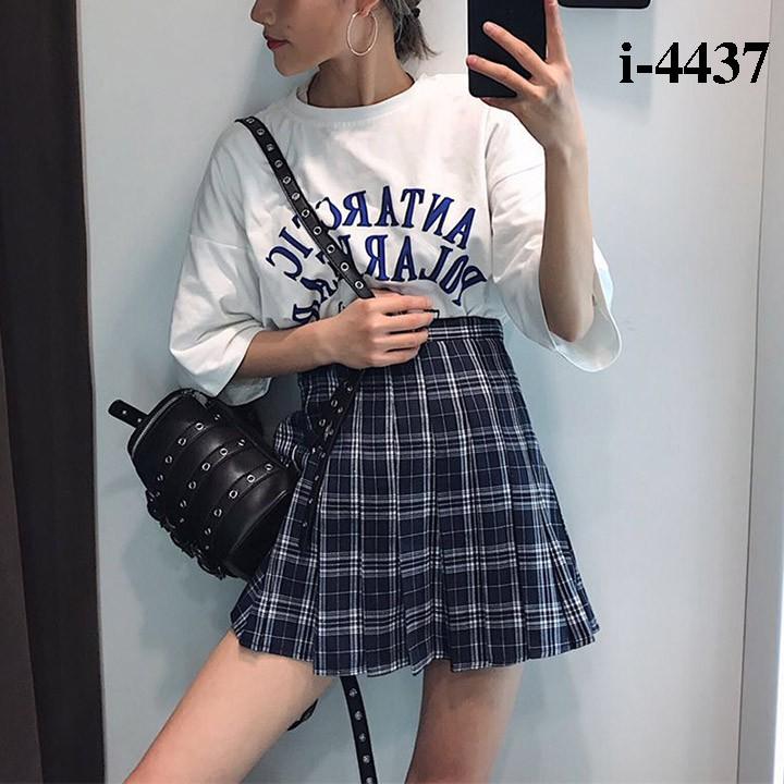 Áo Thun Nữ Rộng Gấu Tuyết Hàn Xẻng - I4437