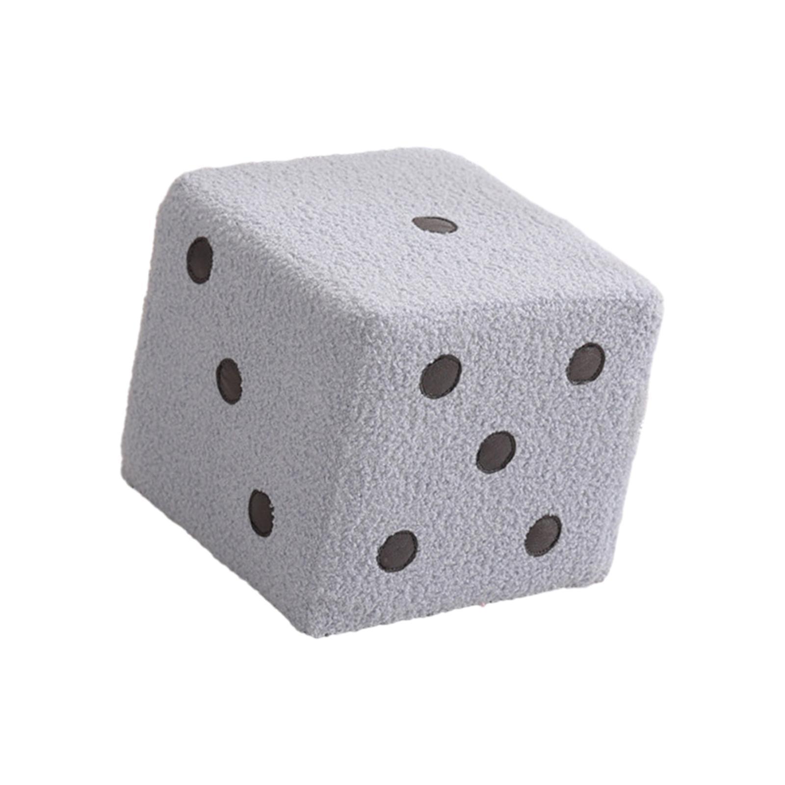 Dice Cube Ottoman Dice Cubic Foot Stool for Couch Bedside Playroom