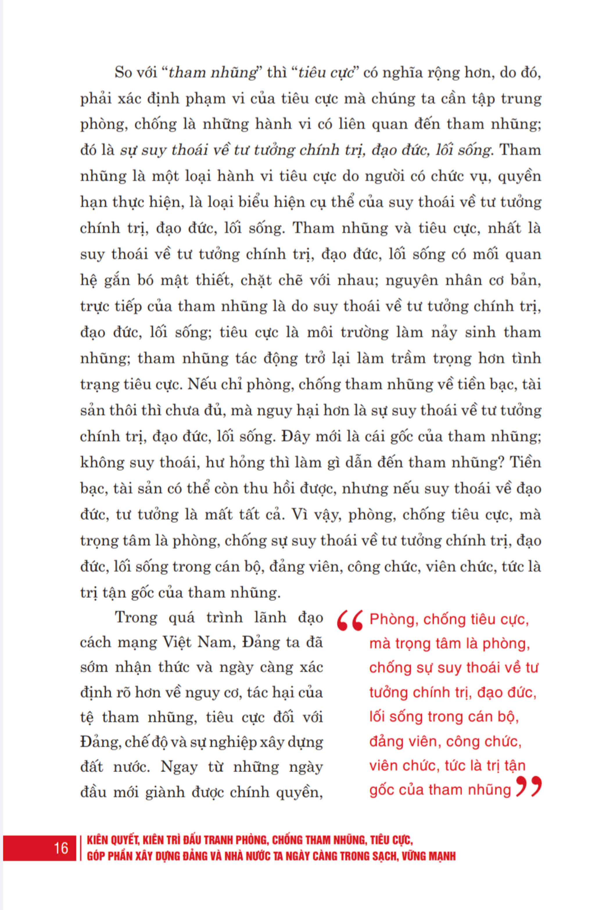 [Bìa mềm] Kiên quyết, kiên trì đấu tranh phòng, chống tham nhũng, tiêu cực, góp phần xây dựng Đảng và Nhà nước ta ngày càng trong sạch, vững mạnh (Bìa mềm)