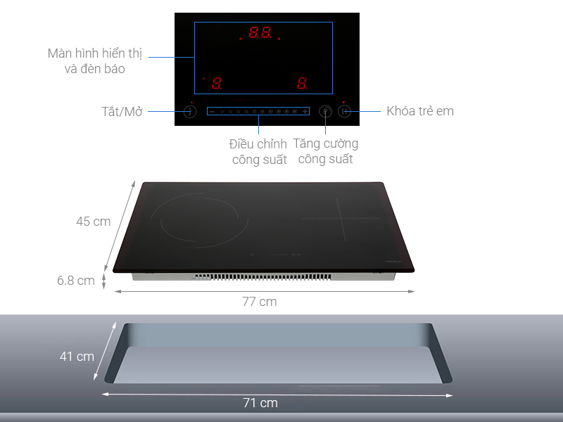 Bếp từ hồng ngoại Hafele HC.M772D - Hàng chính hãng