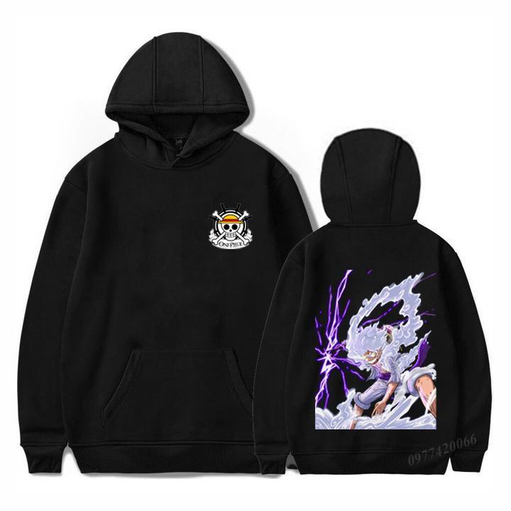 BST Áo Hoodie Luffy Gear5 mẫu áo khoác Hoodie One Piece Anime