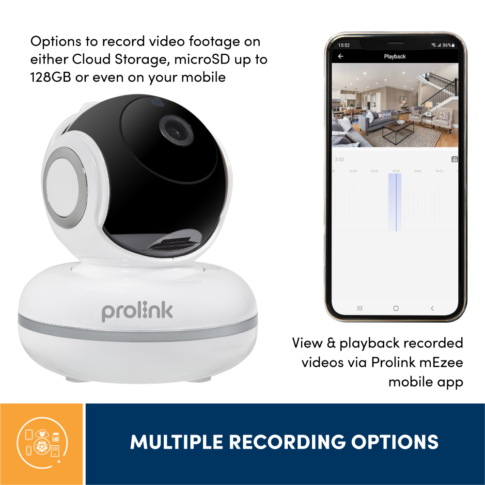 Camera Wifi PROLiNK PIC3003WP thông minh giá rẻ, siêu nét Full HD 1080P, góc nhìn rộng, âm thanh 2 chiều - Hàng chính hãng