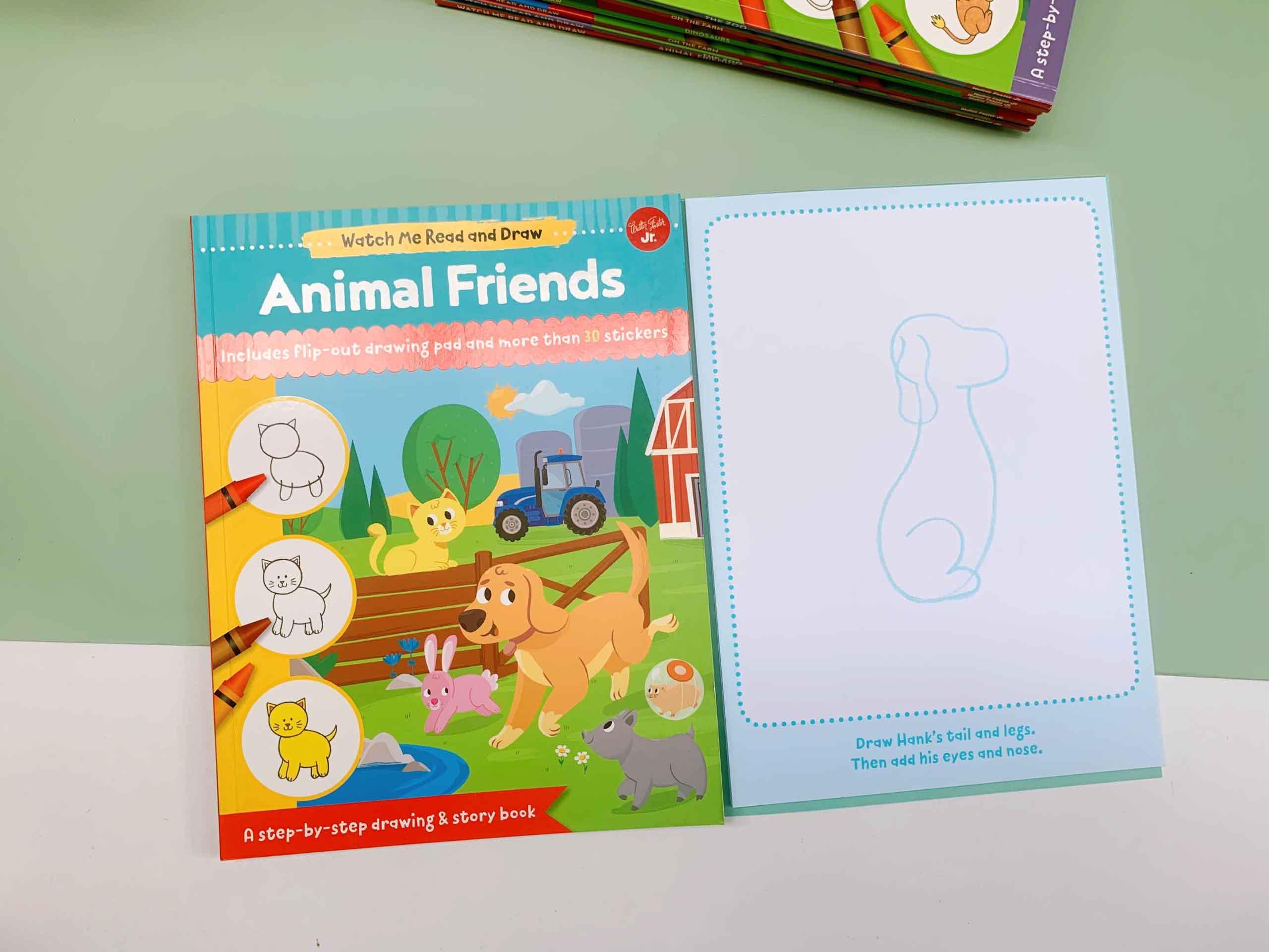 Watch Me Read and Draw: Animal Friends : A step-by-step drawing & story book