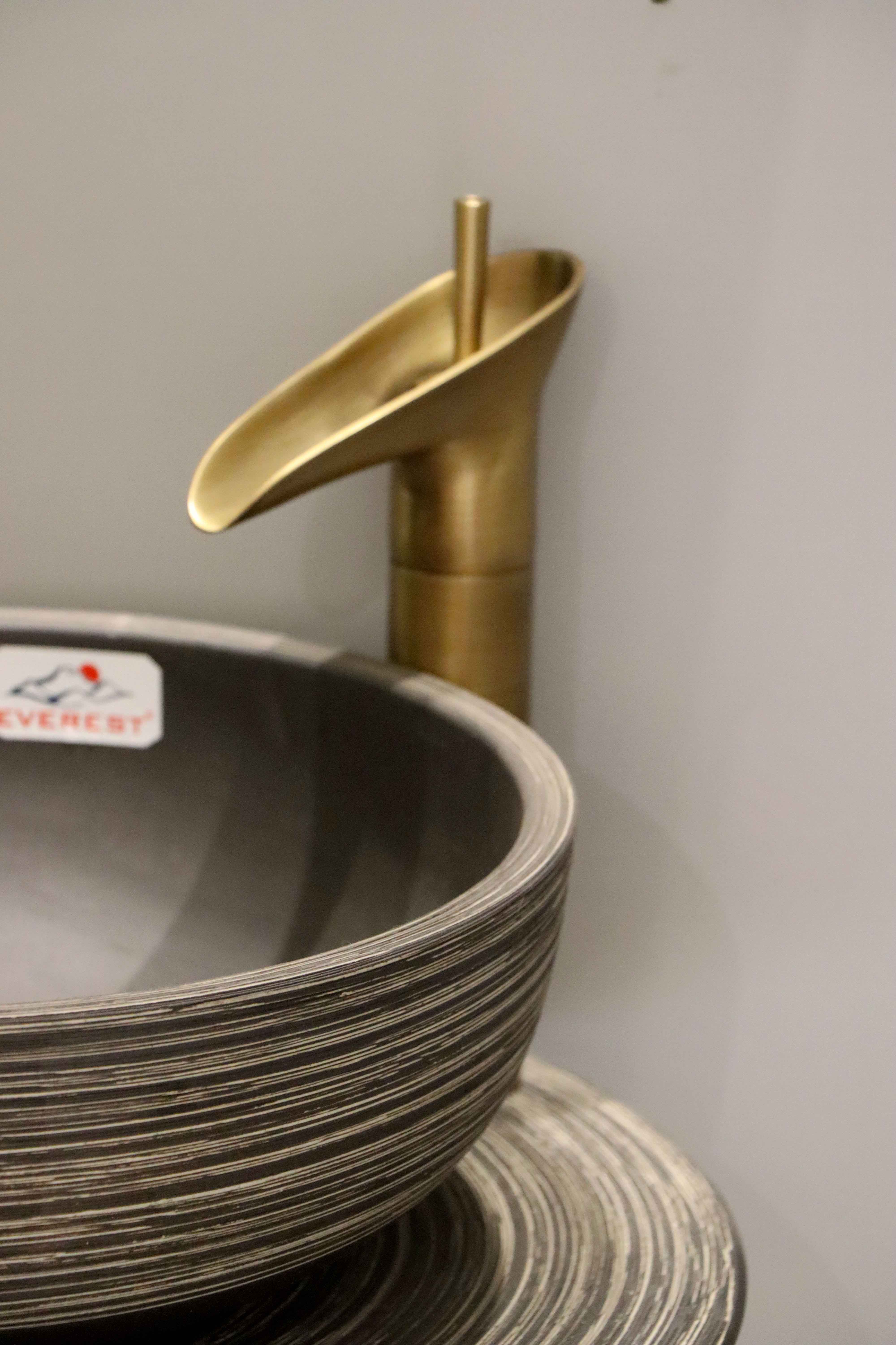Chậu sứ mỹ thuật lavabo chậu chân EVEREST-CĐC04