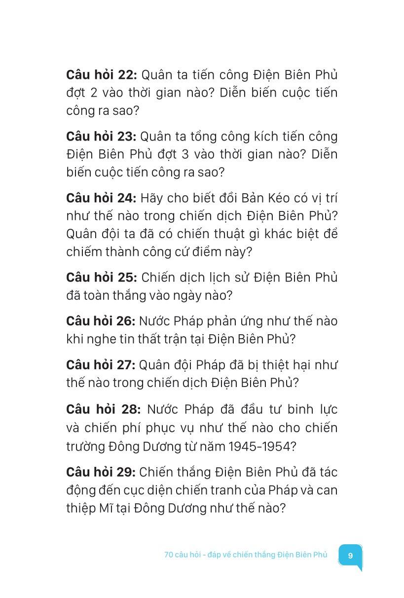 Kỉ Niệm 70 Năm Chiến Thắng Điện Biên Phủ - 70 Câu Hỏi-Đáp Về Chiến Thắng Điện Biên Phủ